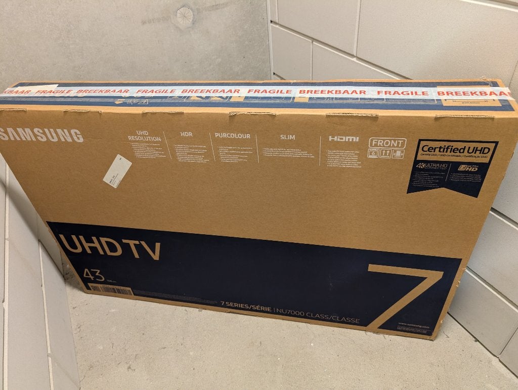 Samsung 43 inch 4K UHD Smart TV (UE43NU7090), Ophalen, 50 Hz, Samsung, 100 cm of meer