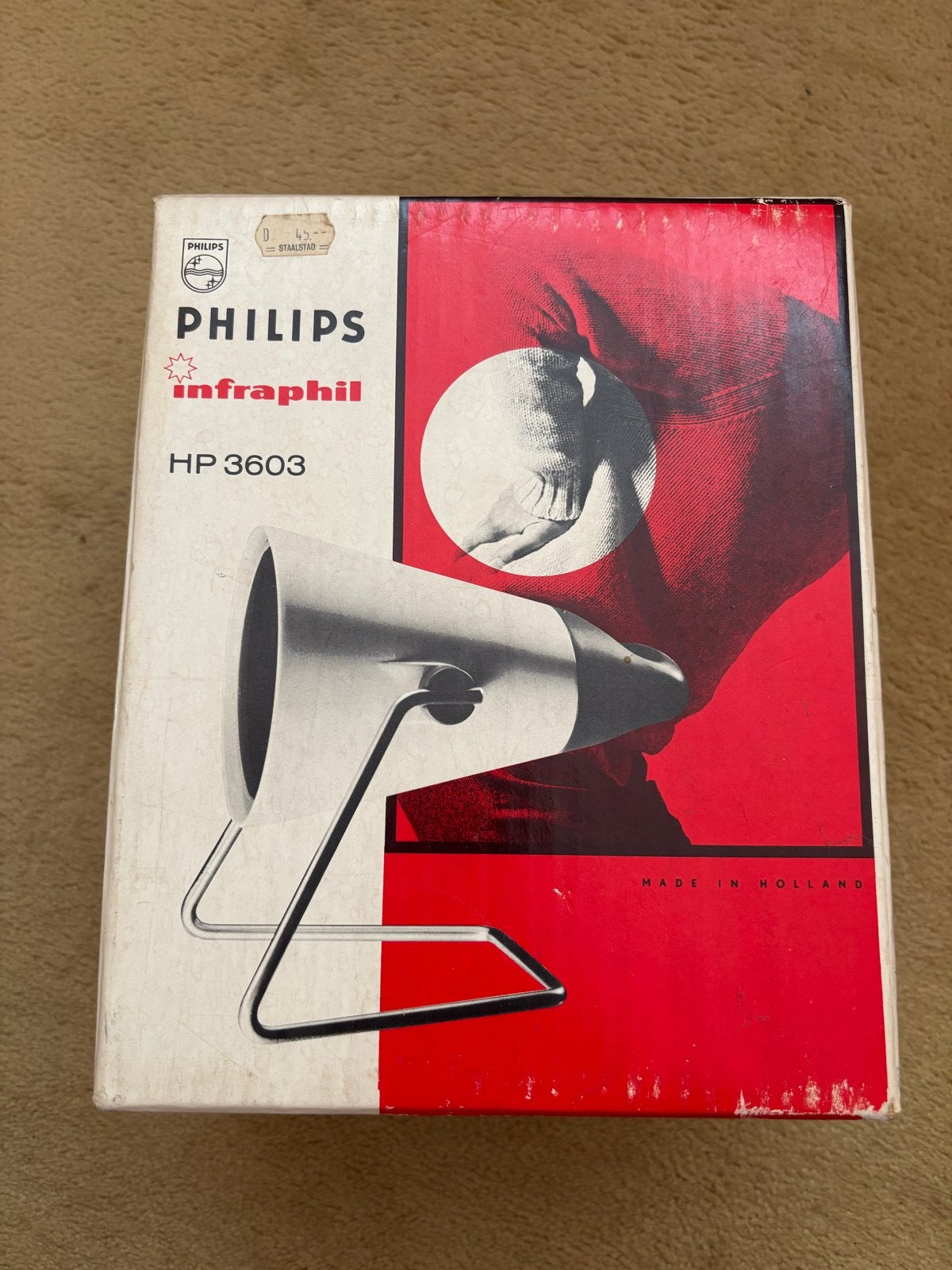 Philips Infraphil HP 3603 Infraroodlamp, Ophalen of Verzenden, Gebruikt, Overige typen