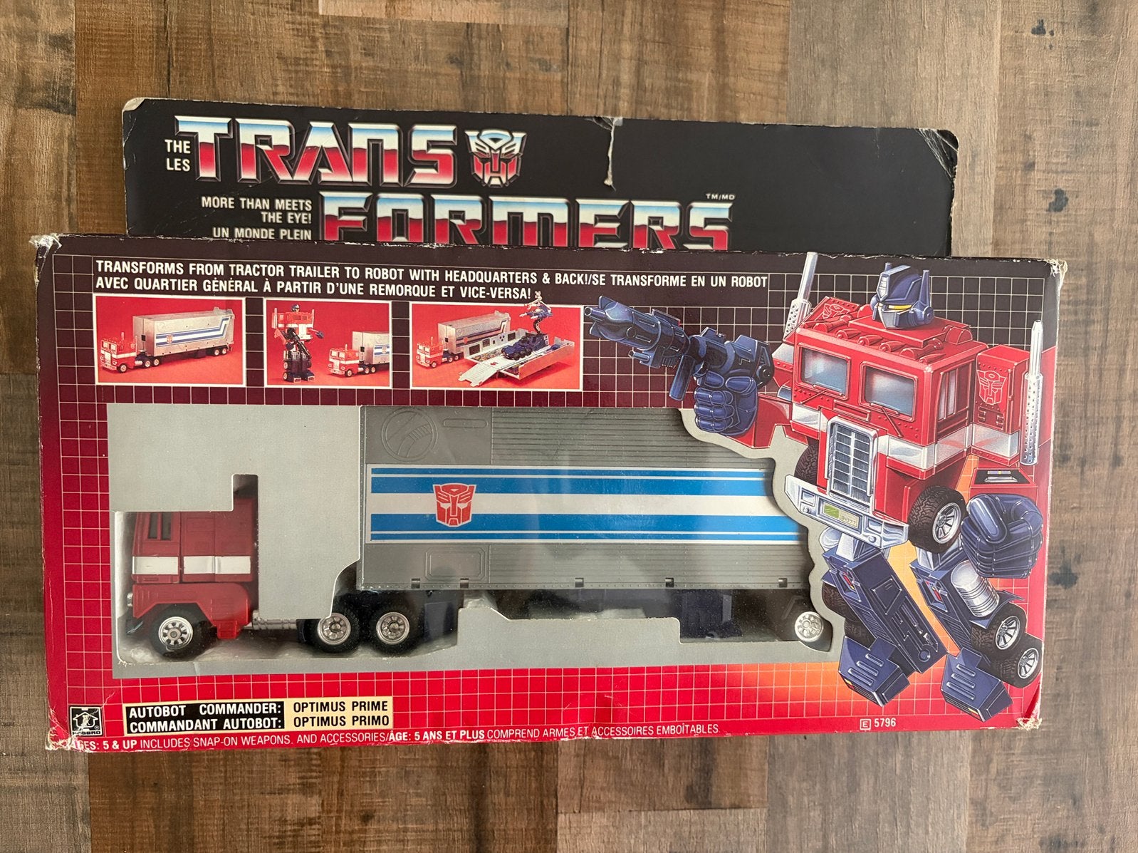 Vintage Canadian variant G1 Optimus prime, G1, Ophalen of Verzenden, Gebruikt, Autobots