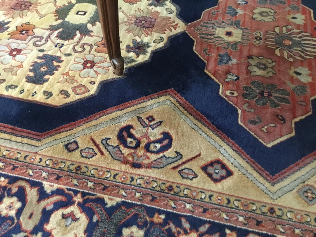 Mooi Perzisch wollen tapijt 1.70/2.40 cm, Ophalen, Gebruikt, Blauw, 150 tot 200 cm