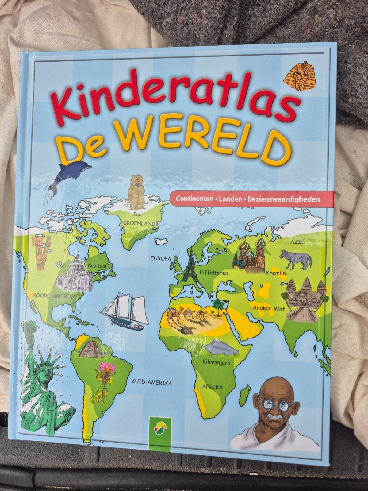 Kinderatlas De Wereld - Steun Roparun Team, Ophalen, Overige atlassen, 2000 tot heden, Zo goed als nieuw
