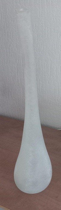 Design Witte Vaas, Overige kleuren, Aardewerk of Porselein, Ophalen of Verzenden, Zo goed als nieuw