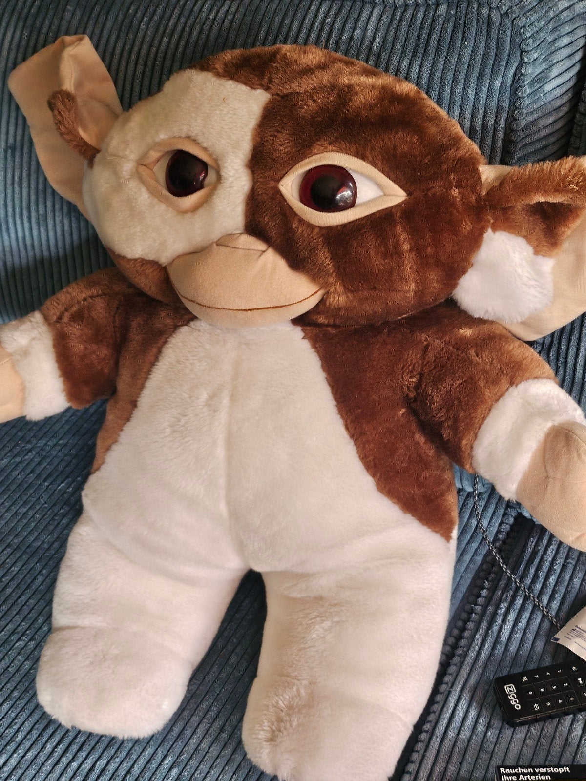 XXL Vintage Gremlins Gizmo Knuffel 58 cm -  by Play/Artem, Gebruikt, Overige merken, Overige karakters, Overige typen