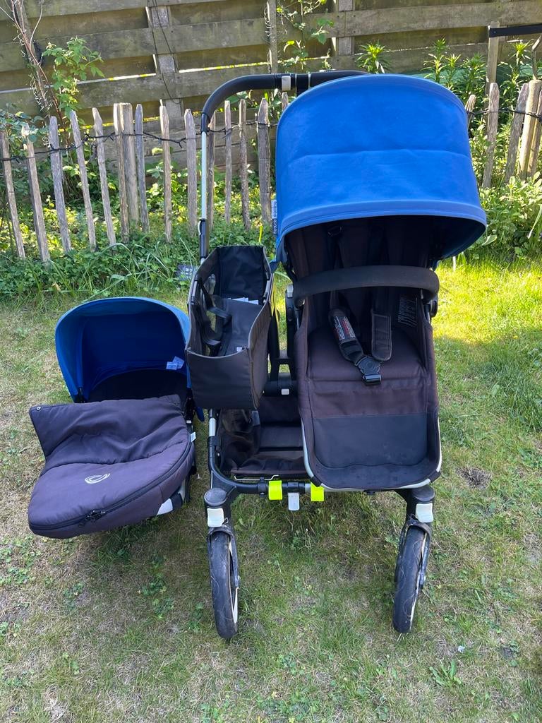 Bugaboo Donkey Duo - Complete duowagen met accessoires, Gebruikt, Ophalen of Verzenden, Combiwagen, Duowagen