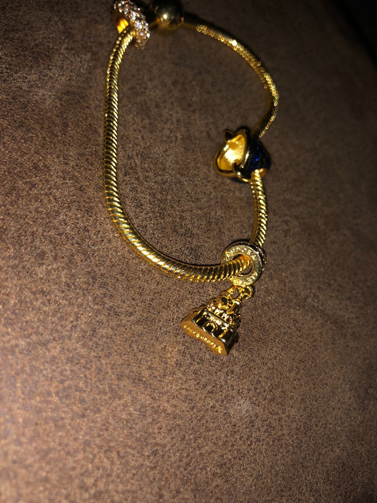 Mickey Bedelarmband met Zilveren Disney Bedels Maat 20, Sieraden, Tassen en Uiterlijk, Armbanden, Gebruikt, Ophalen of Verzenden