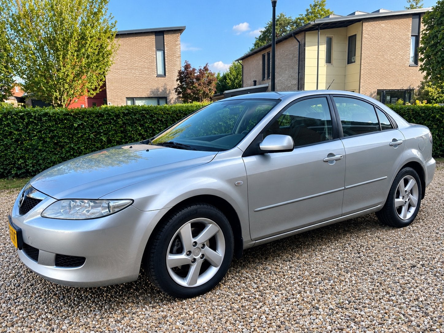 Mazda 6 2.0 Sport Touring 2005 Grijs, Auto's, 4 cilinders, Origineel Nederlands, Bedrijf, Handgeschakeld
