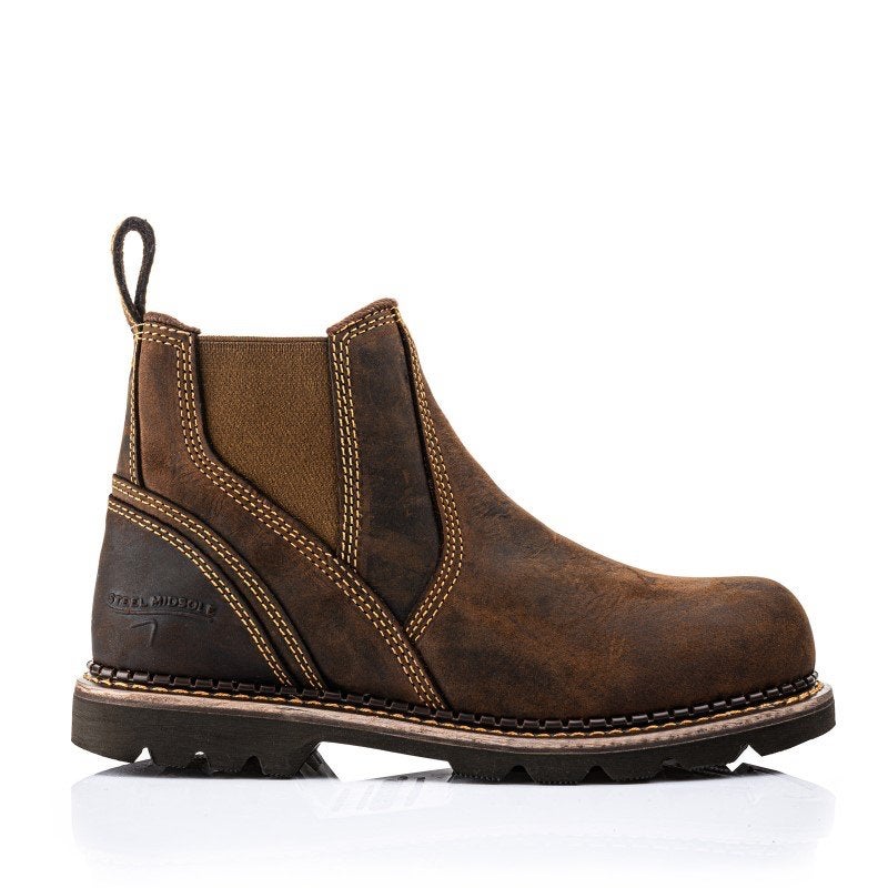 BuckBootz B1555SM SBP Instap Werkschoenen Bruin – 40 t/m 47, Werkschoenendeal, Buckbootz, Nieuw, Ophalen of Verzenden