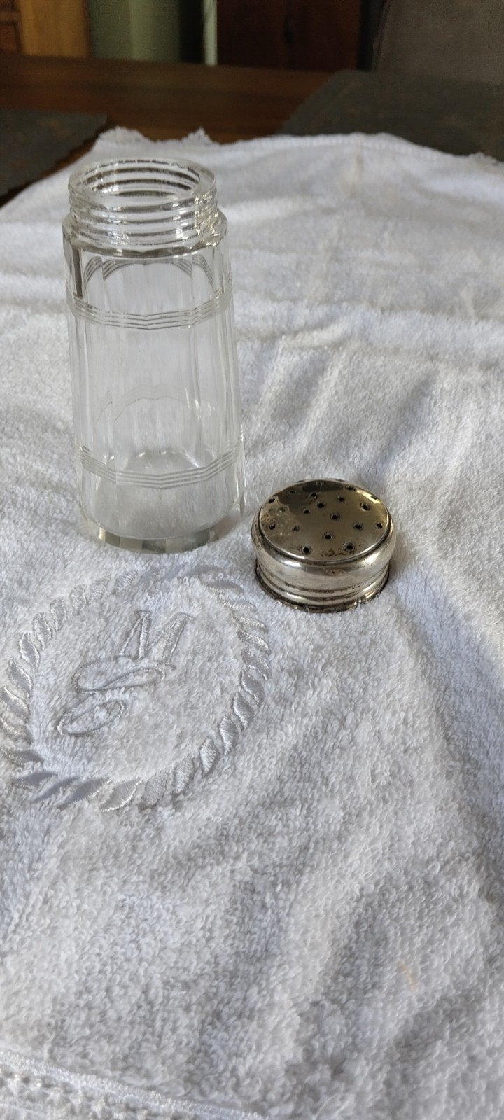 Antieke poedersuiker strooier., Ophalen of Verzenden, Zilver