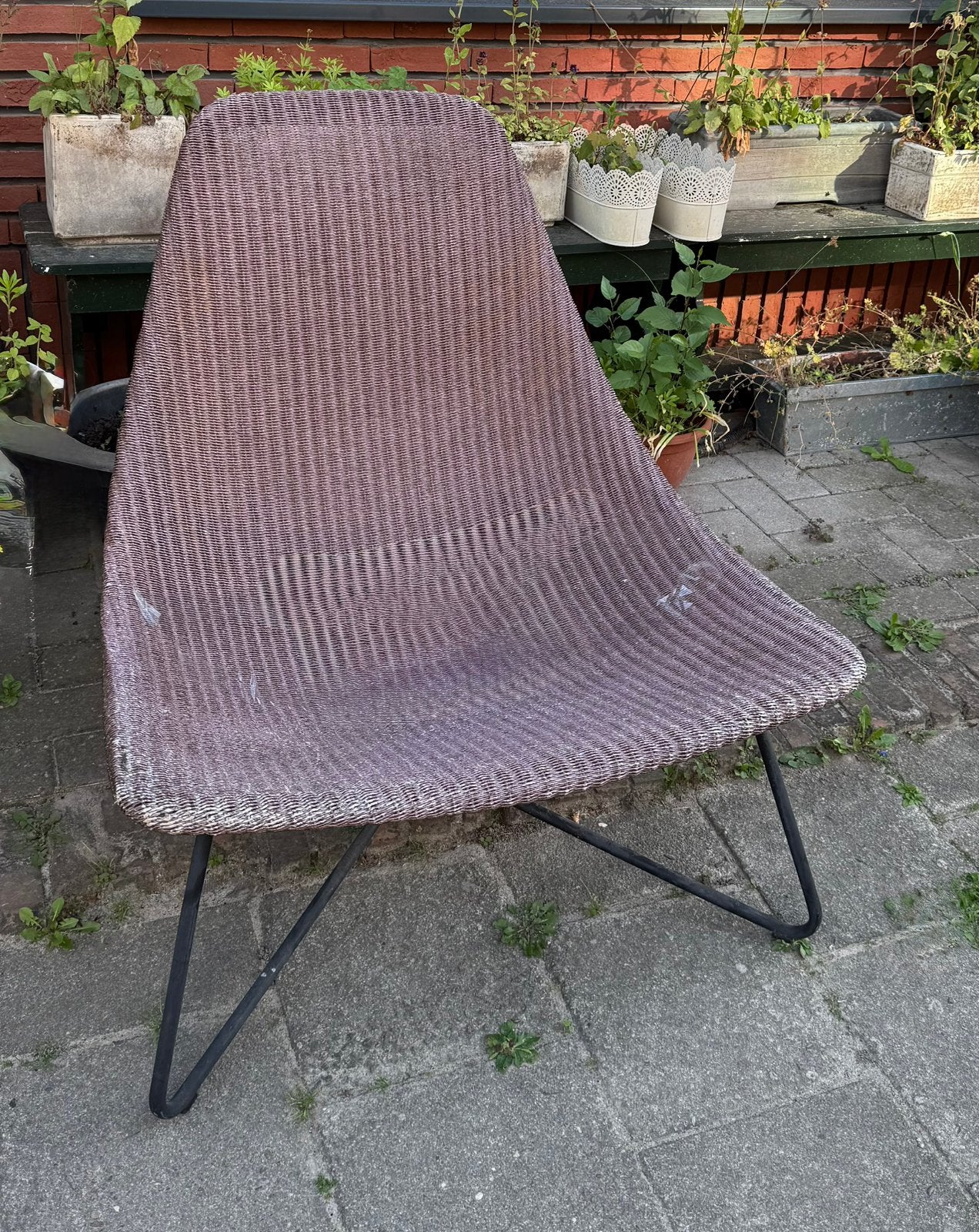Rotan tuinstoel GRATIS, Tuin en Terras, Tuinstoelen, Ophalen, Gebruikt, Rotan