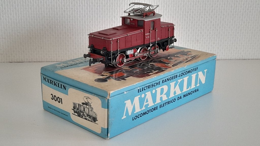 MARKLIN H0(3001)ELEKTRISCHE RANGEER-LOCOMOTIEF BR 163 DB, Hobby en Vrije tijd, Modeltreinen | H0, Wisselstroom, Locomotief, Ophalen of Verzenden