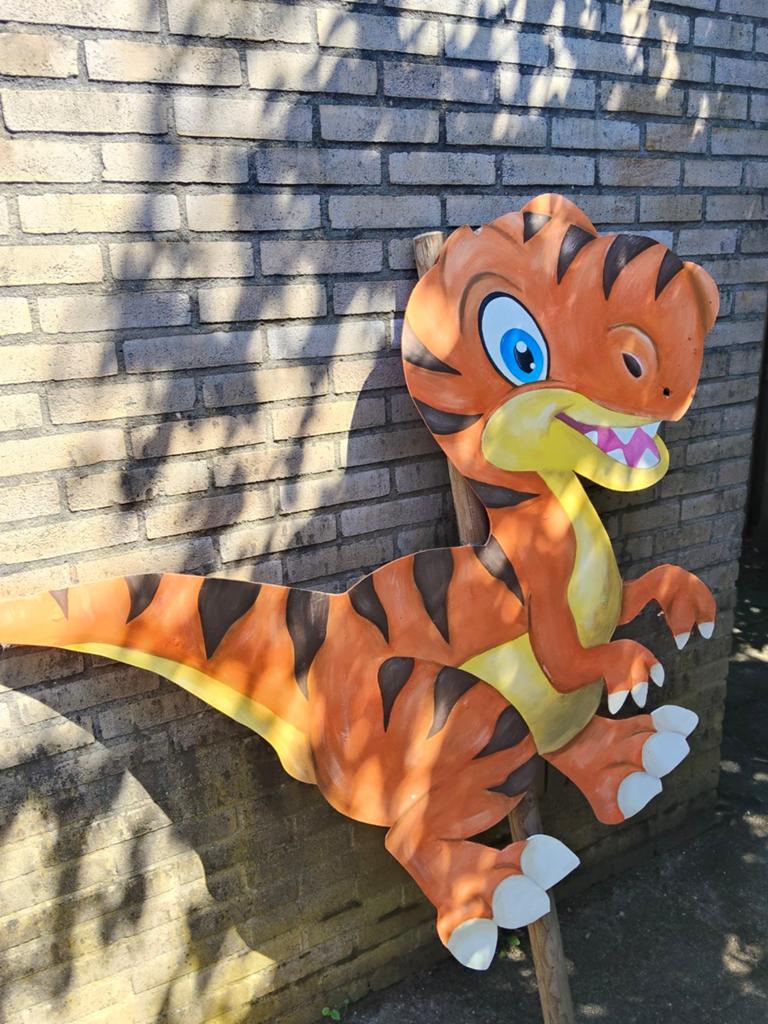 Geboortebord te huur - Leuke dinosaurus voor geboorte, Ophalen