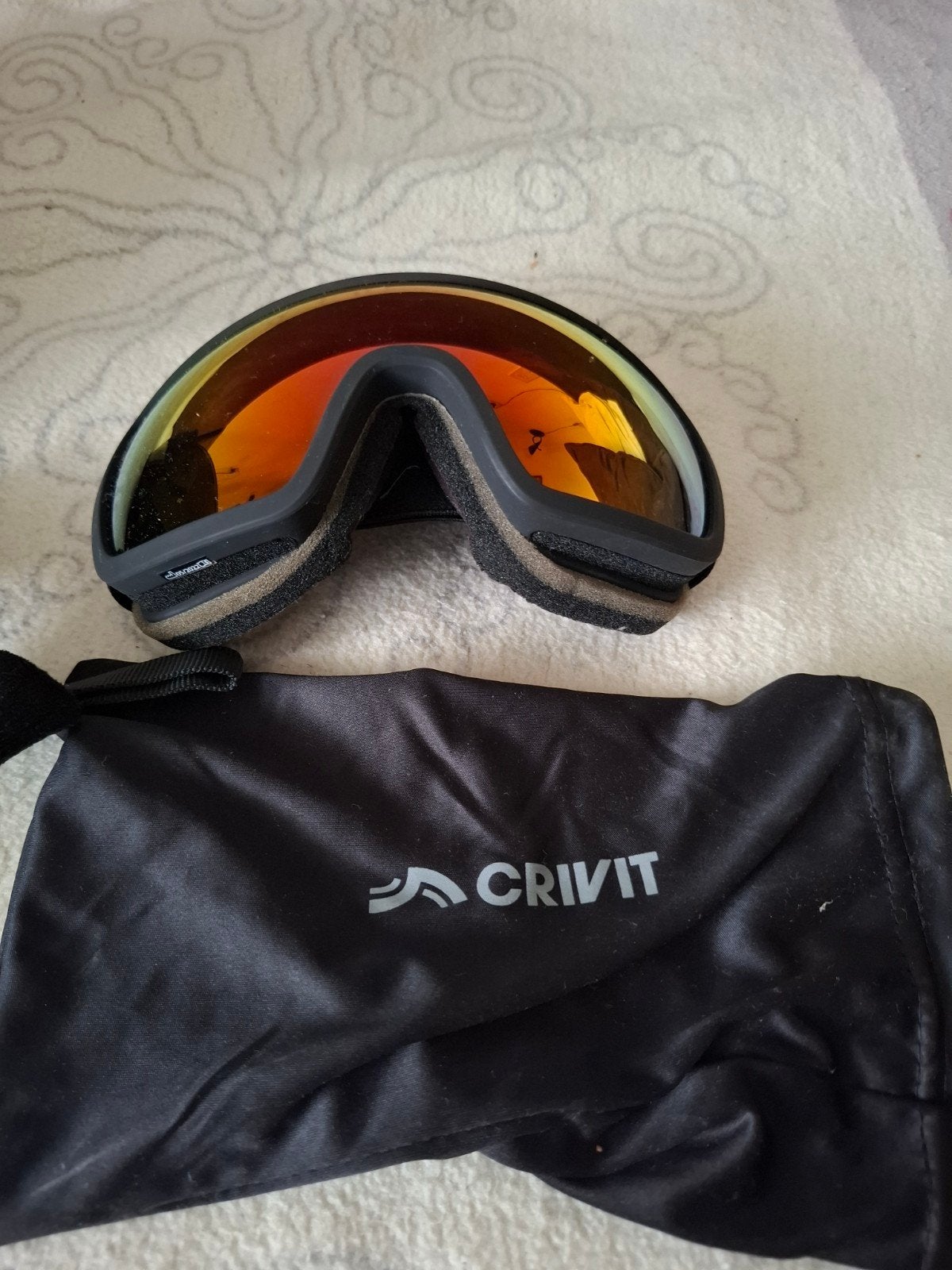 Crivit Ski Goggles - Oranje spiegelglazen, Ophalen of Verzenden