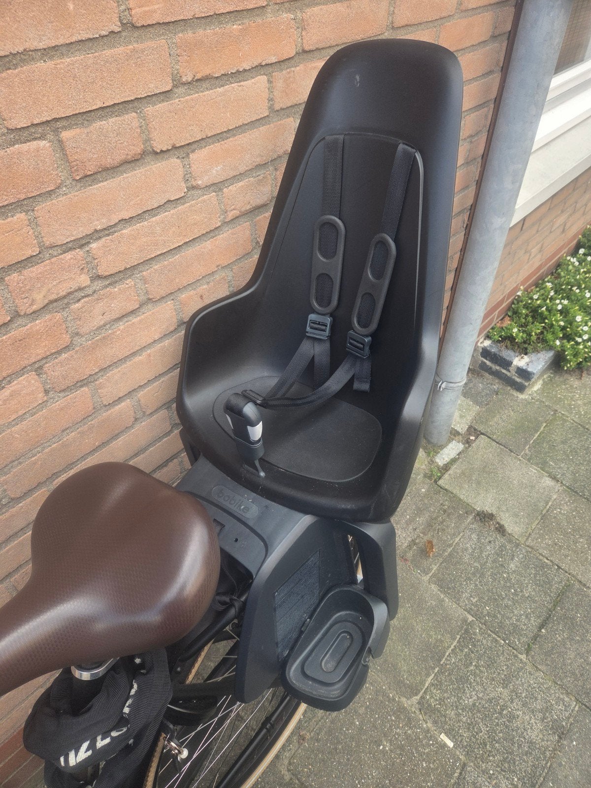 bobike one maxi  fietszitje fiets stoelthe achter, Achterzitje, Ophalen of Verzenden, Bobike One Maxi, Gebruikt