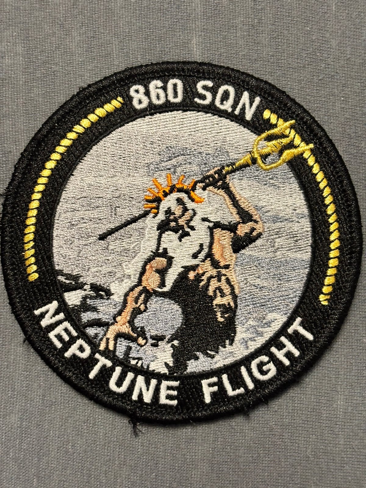 Embleem 860 SQN neptune flight, Verzenden, Luchtmacht, Nederland, Embleem of Badge