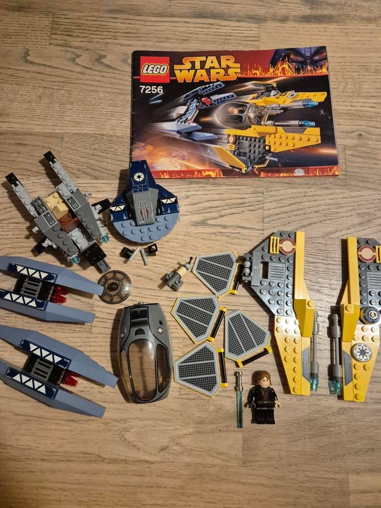 Lego Star Wars 7256 jedi starfighter and vulture droid, Ophalen of Verzenden, Zo goed als nieuw, Complete set, Lego