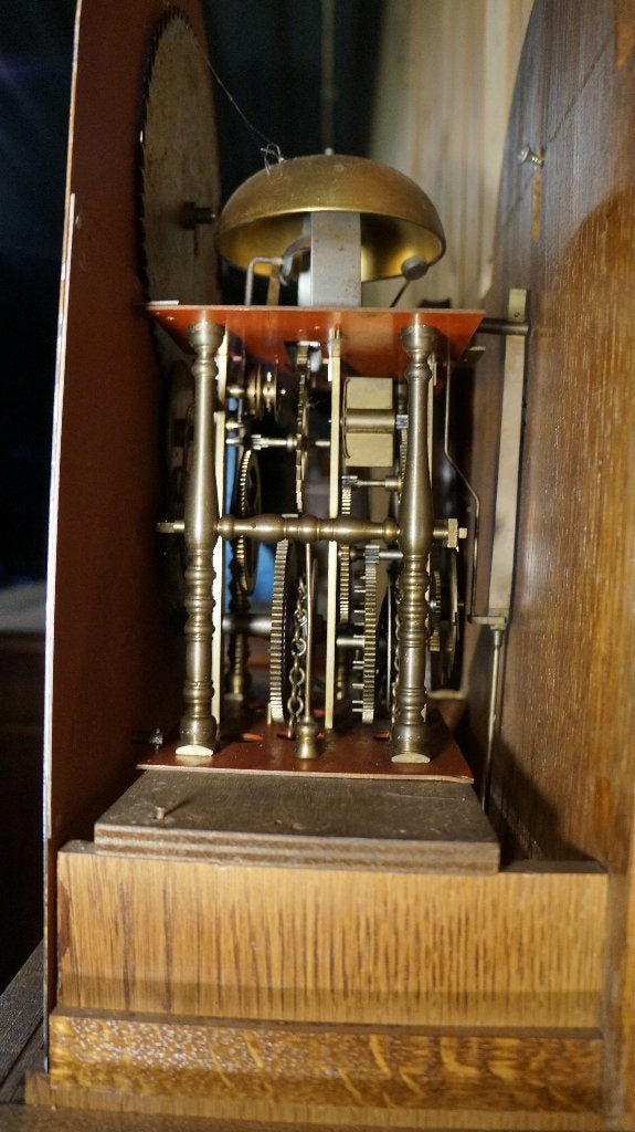 Friese Staartklok Bruidsklok Dutch clock Atlas Notarisklok, Huis en Inrichting, Ophalen, Antiek, Analoog, Zichtbaar uurwerk