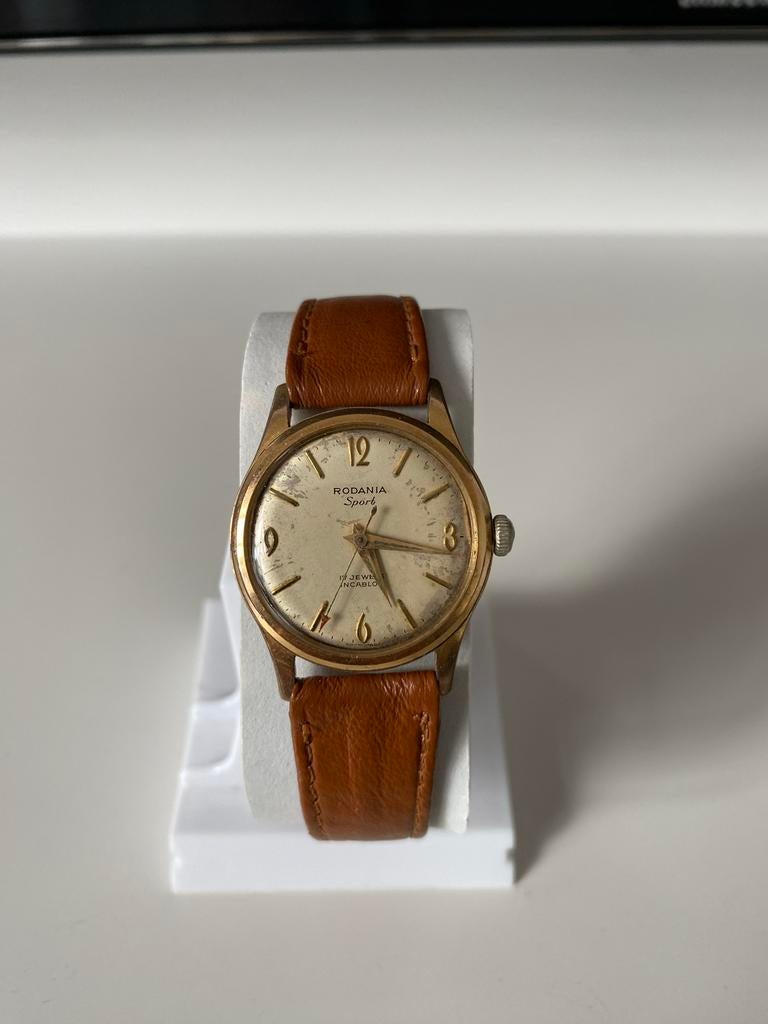 Vintage Rodania Sport Polshorloge - Jaren '60, Ophalen of Verzenden, Gebruikt