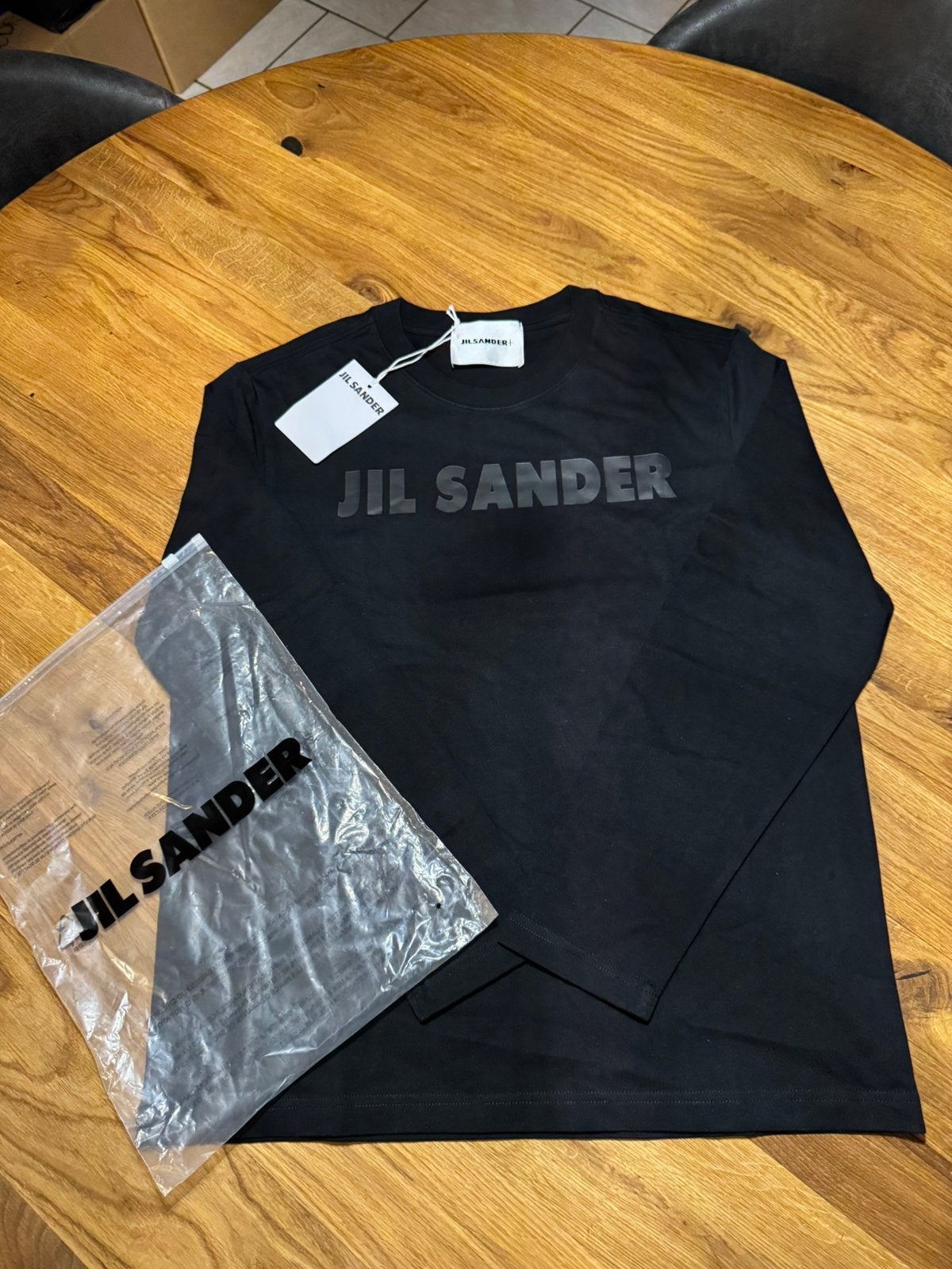 Jil sander longsleeve maat M, Ophalen of Verzenden, Zo goed als nieuw, Zwart