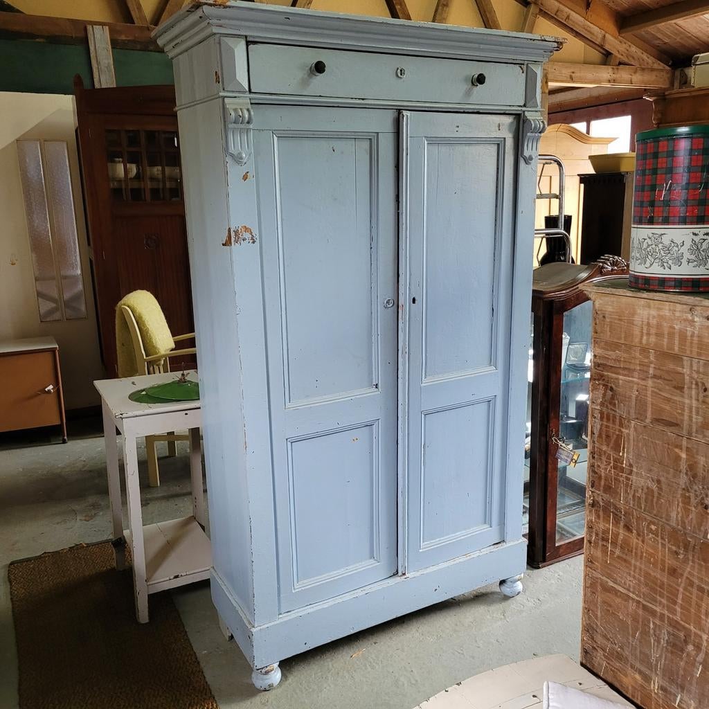 Brocante vintage oude kast, Antiek en Kunst, Ophalen