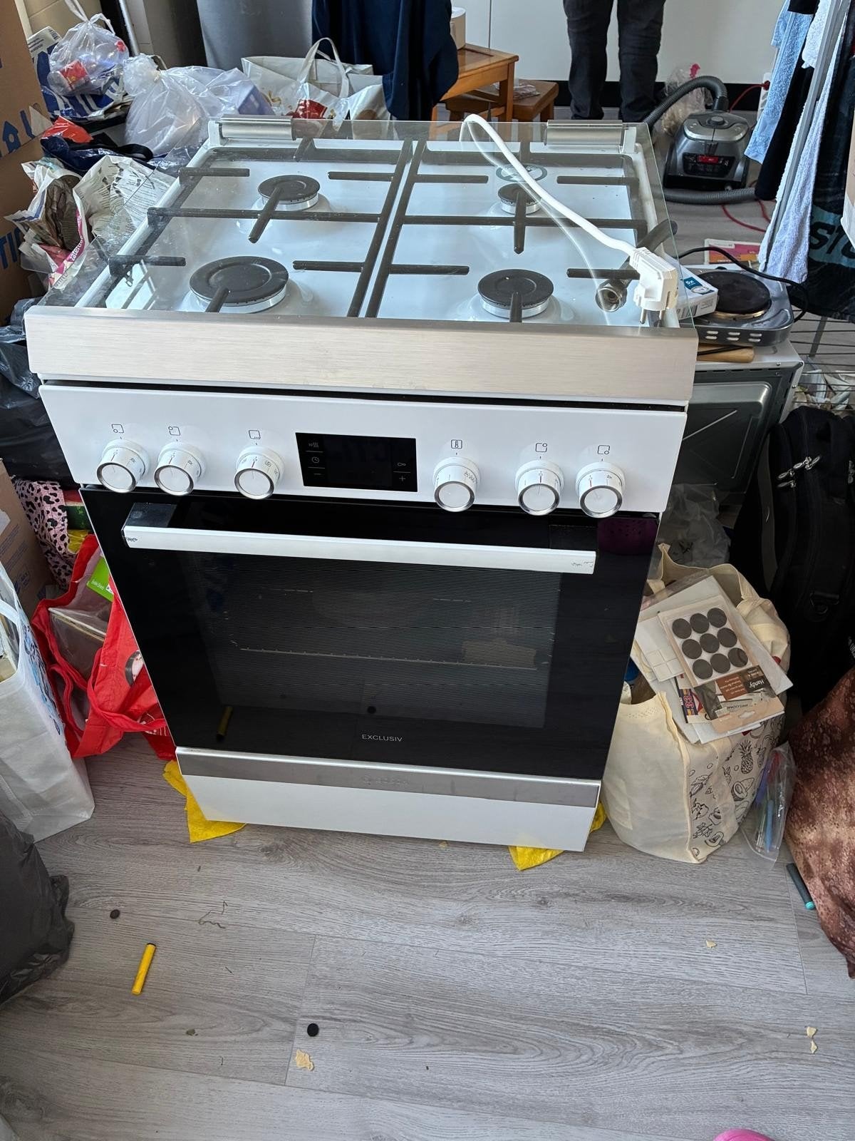 Bosch Vrijstaand Gasfornuis met Oven, Ophalen, Gebruikt, 60 cm of meer, 4 kookzones