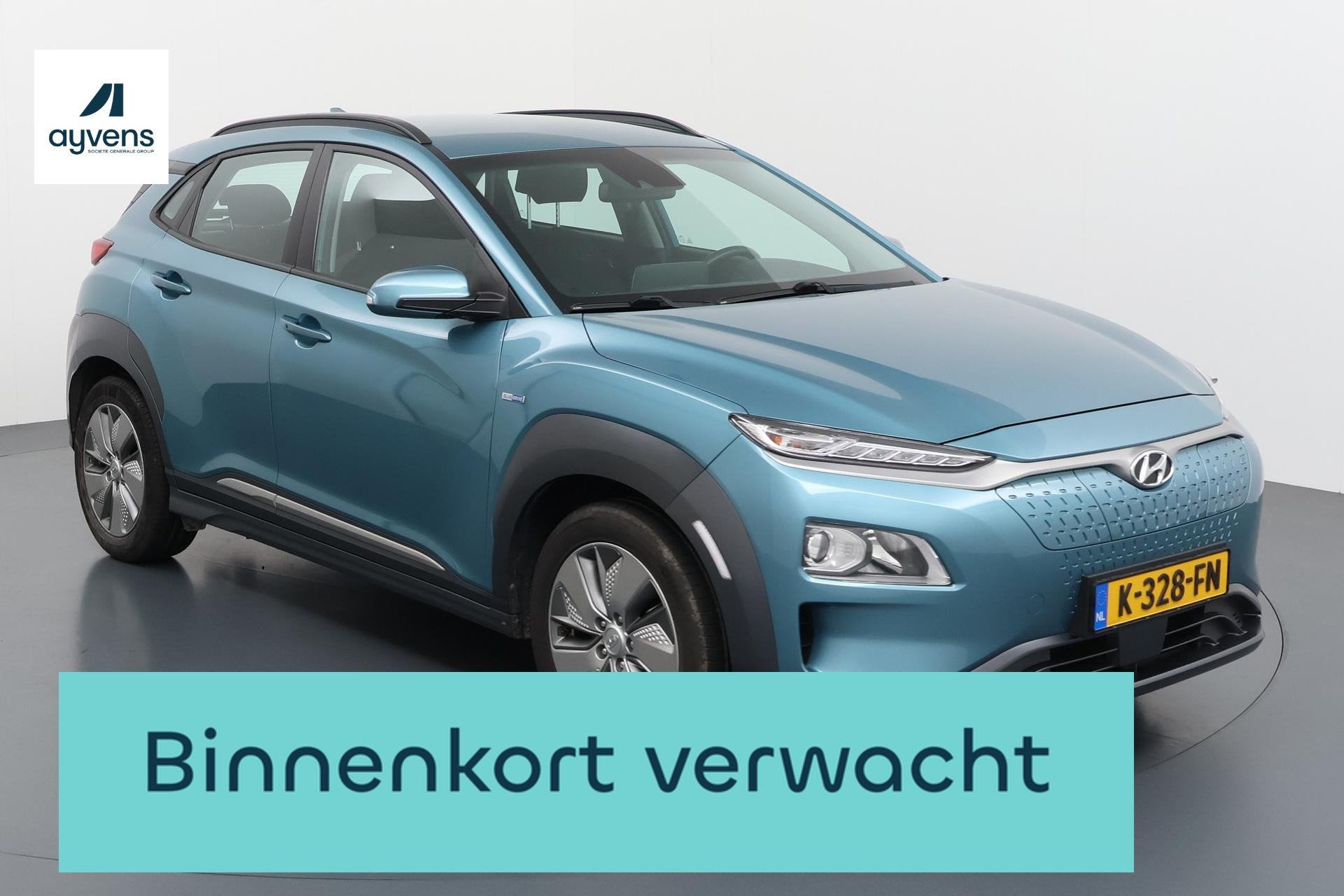 Hyundai Kona EV Comfort 64 kWh Volledig elektrisch en boorde, Auto's, Stof, Gebruikt, Blauw, Origineel Nederlands