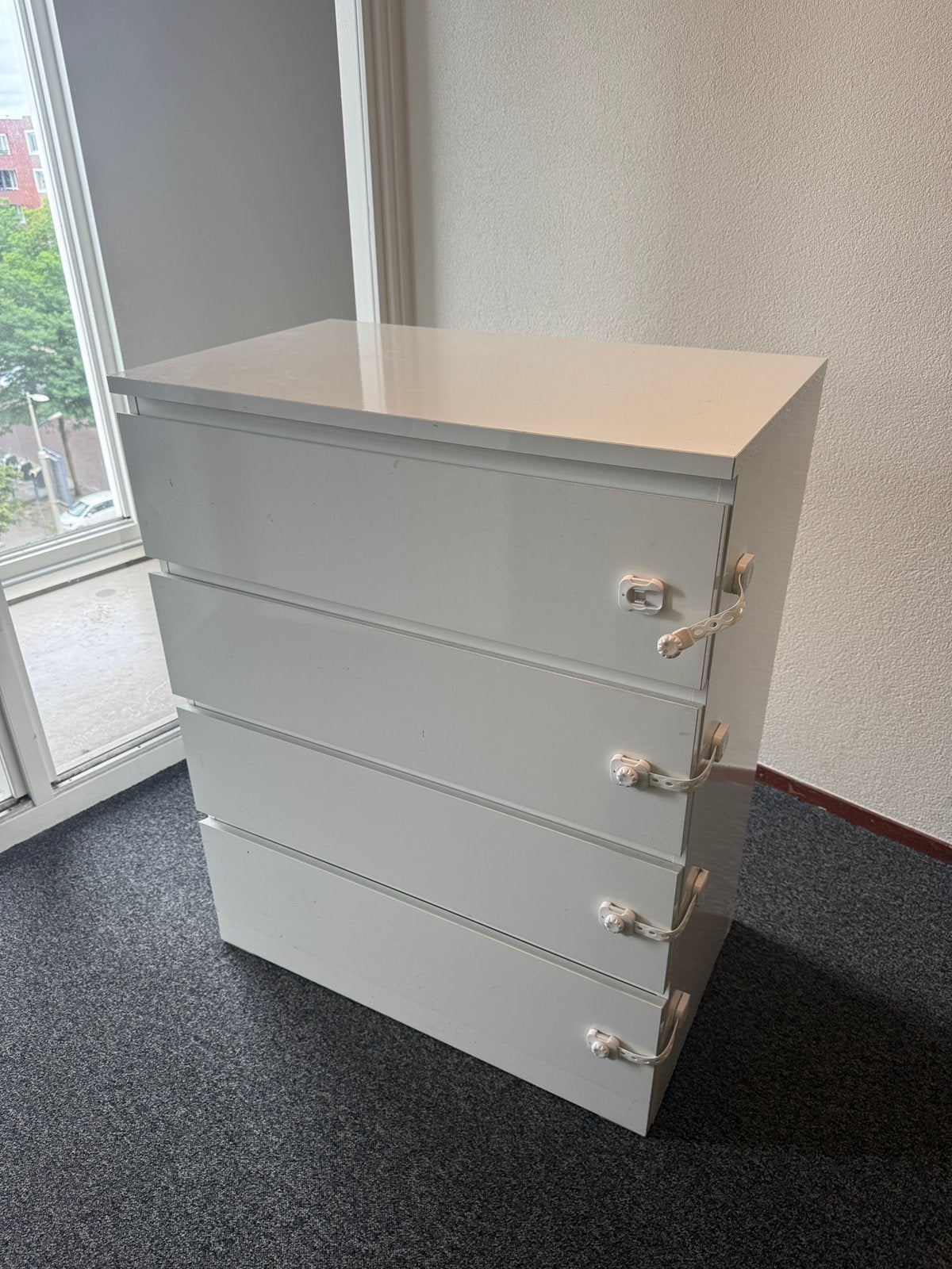 Ladekast Malm IKEA, Ophalen, 50 tot 100 cm, Zo goed als nieuw, 3 of 4 laden