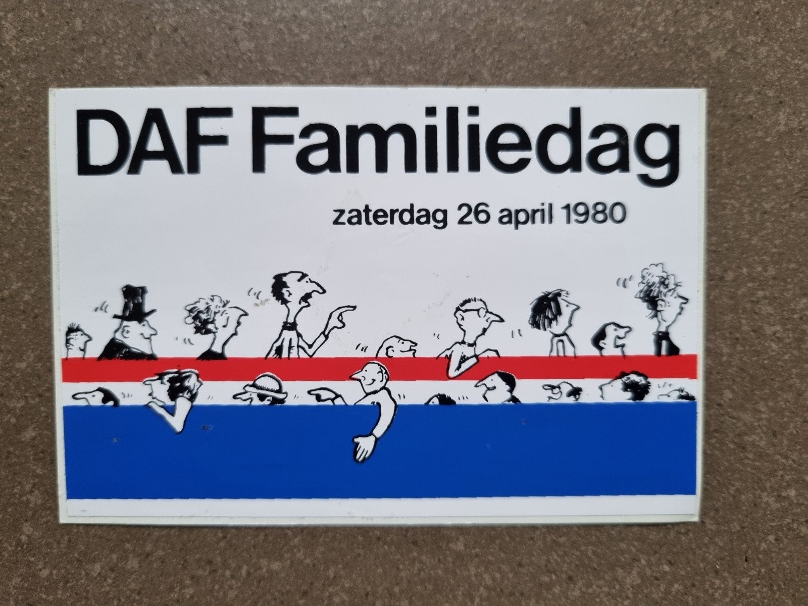 sticker DAF Familiedag zaterdag 26 april 1980, Ophalen of Verzenden, Zo goed als nieuw, Merk