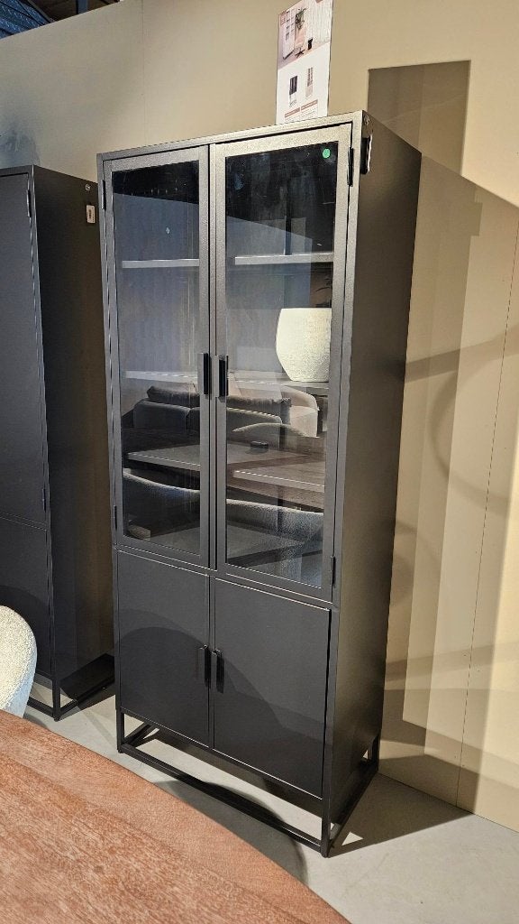 Vitrinekast metaal Showmodel van 419,-, Ophalen, Met deur(en), 50 tot 100 cm, Zo goed als nieuw
