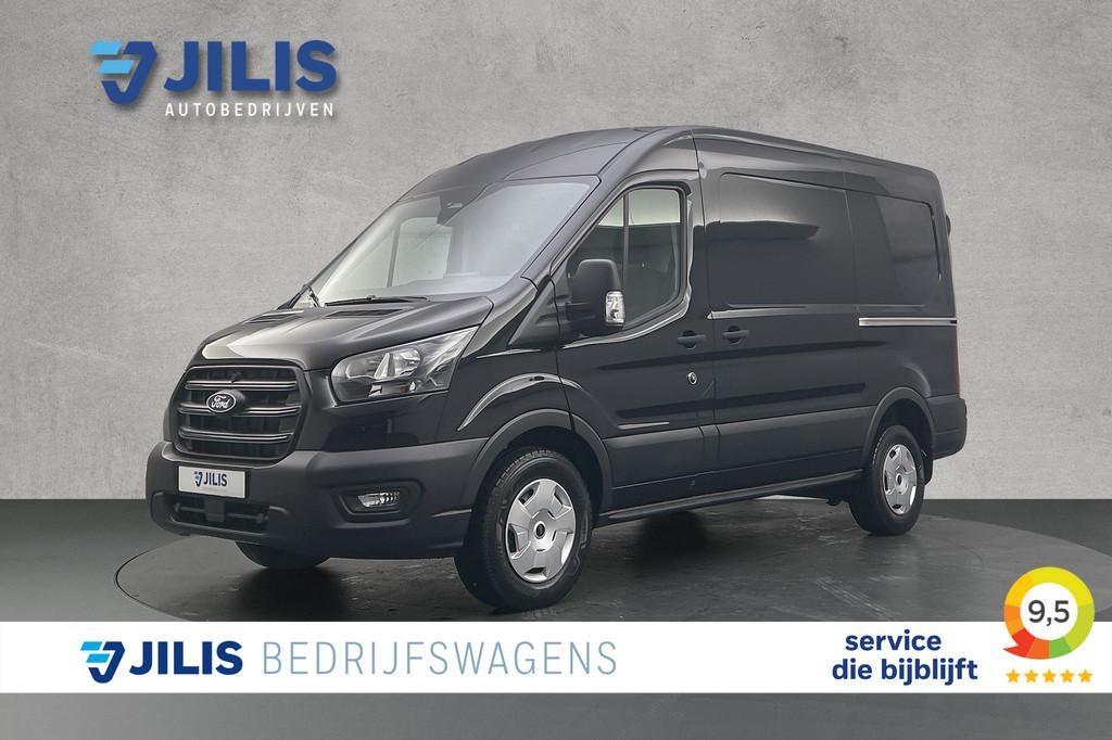 Ford Transit 350 2.0 L2H2 165 PK Automaat | Facelift | Dubbe, Auto's, Stof, 4 cilinders, Zwart, Bedrijf