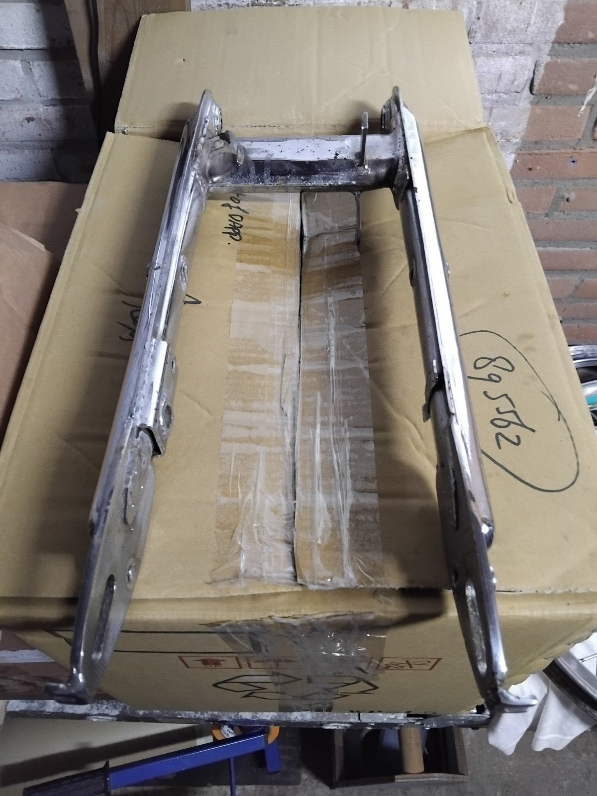 517 achterbrug van groom en voor schijfrem, Fietsen en Brommers, Ophalen, Gebruikt, Frame