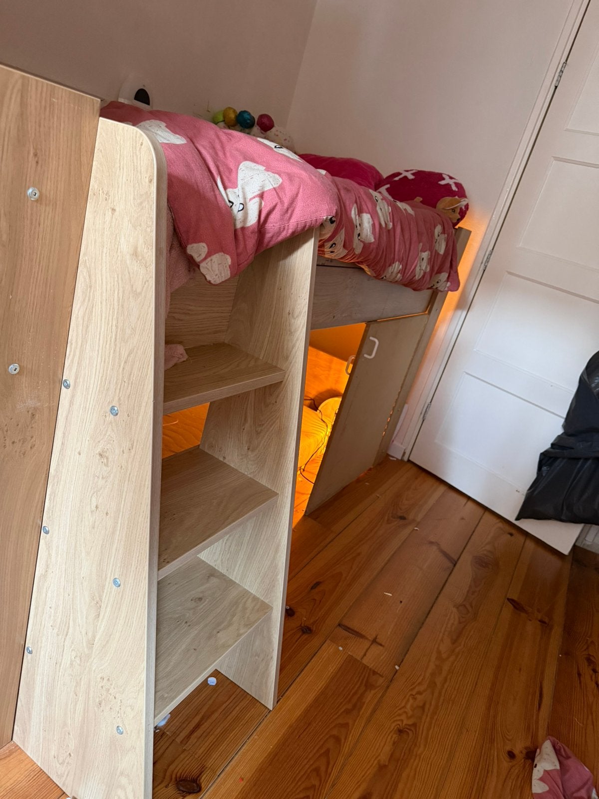 Hoogslaper, hout look., Ophalen, Gebruikt, Halfhoogslaper