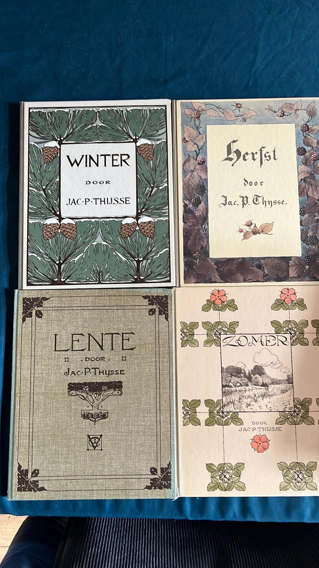 Jac PbThijsse, lente, winter, zomer en herfts boeken, Ophalen, Gelezen, Plaatjesalbum