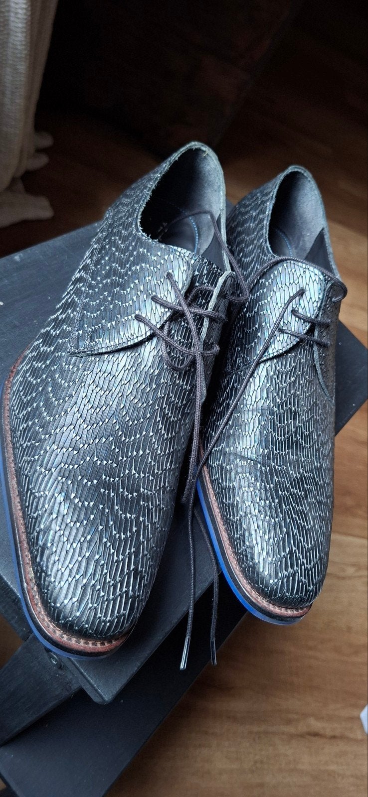 Floris van Bommel 7 1/2 G 1/2 D blue pr met, Overige kleuren, Floris van Bommel, Ophalen of Verzenden, Zo goed als nieuw