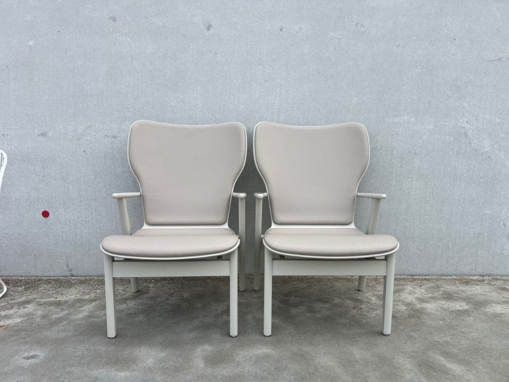 Artek domus lounge fauteuil, 6x, Verzenden, Zo goed als nieuw, Leer, Design