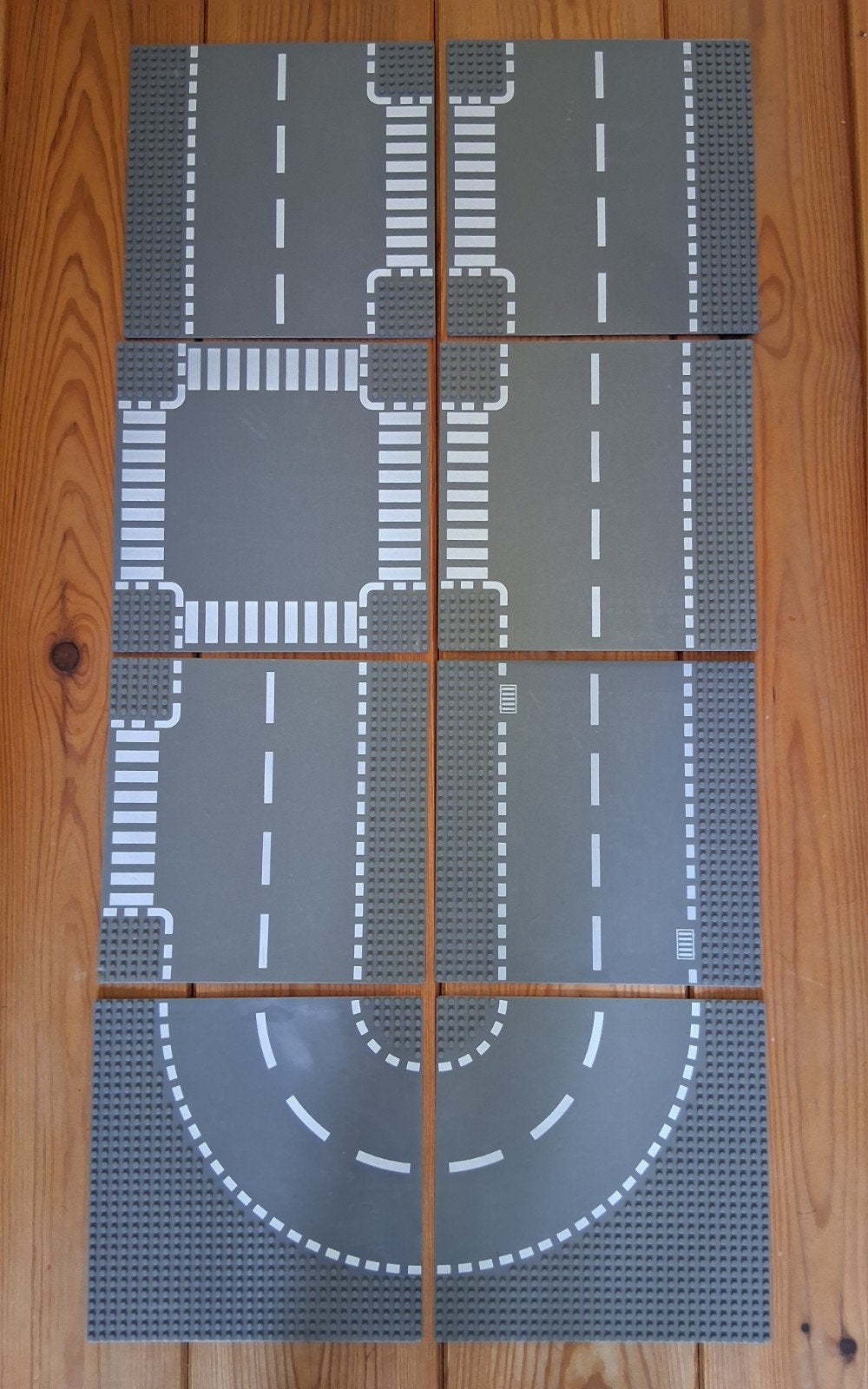 8 stuks lego wegenplaten Diverse soorten als set tekoop, Ophalen of Verzenden, Gebruikt