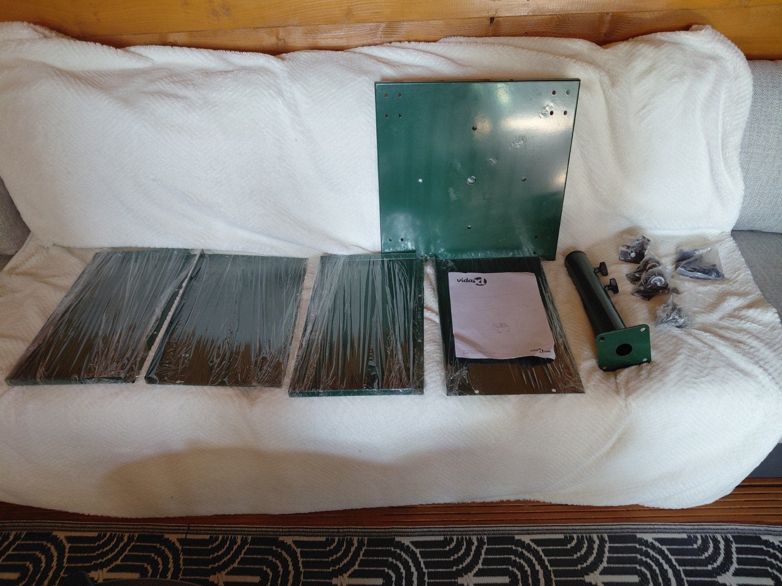 VidaXL Parasolvoet met Bloembak 45×45 - Licht Beschadig