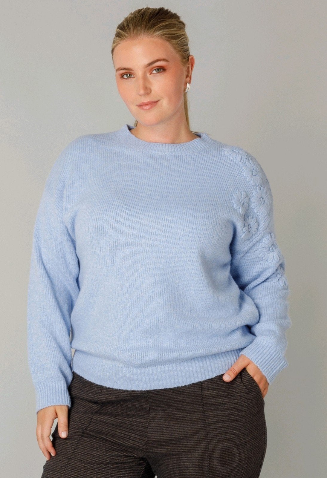 Lichtblauwe trui Felou van Yest Curve Maat 52, Blauw, Nieuw, Ophalen of Verzenden, Y