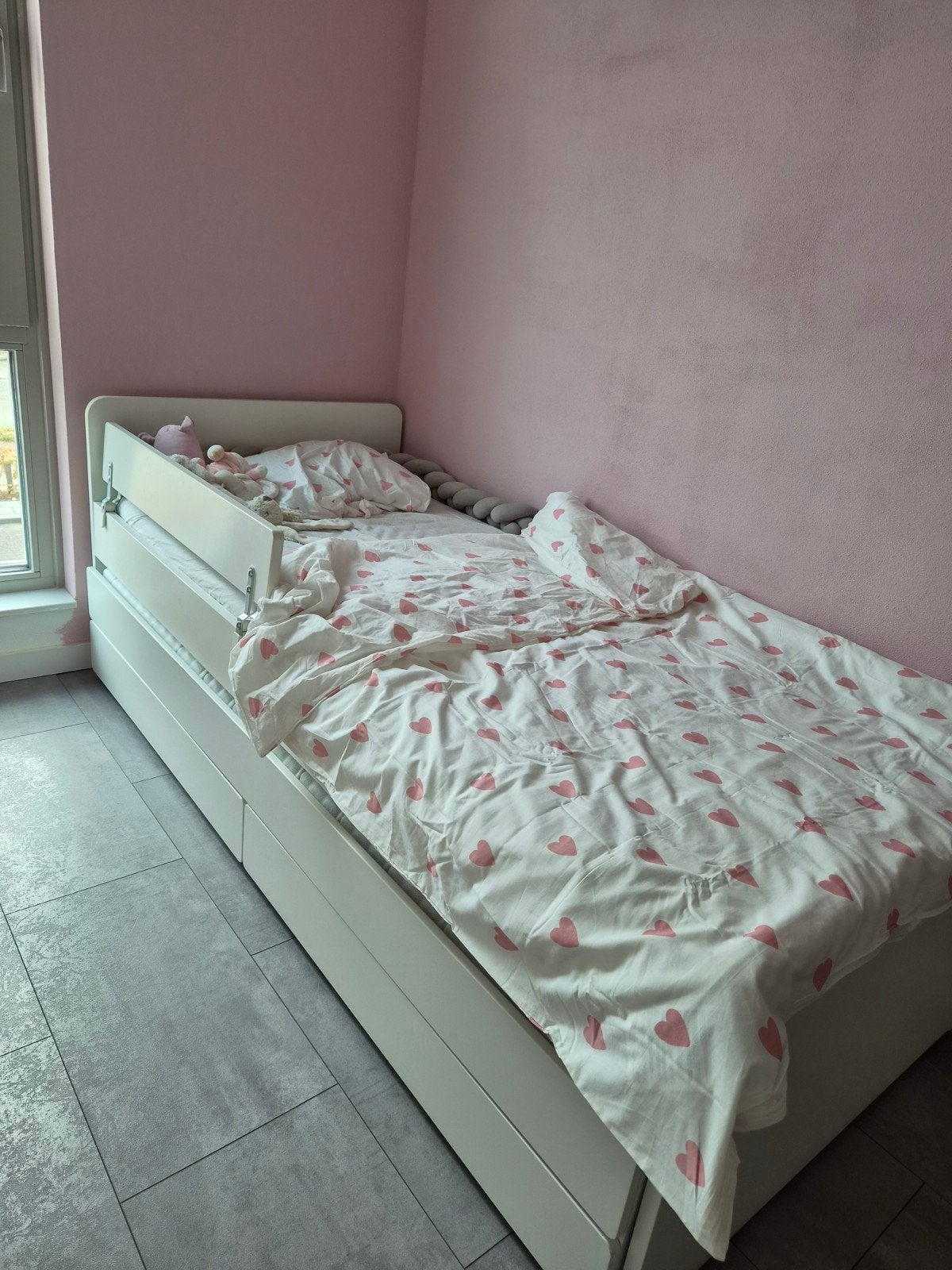 IKEA kinderbed SLAKT met lades en opberg matras, Ophalen, Gebruikt, 180 cm of meer, 85 tot 100 cm