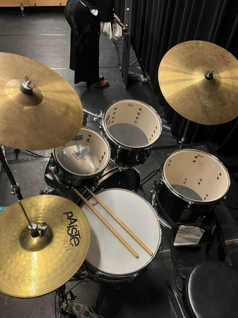 Pearl Roadshow Drumstel - Goud - Zo goed als nieuw (excl. hi, Muziek en Instrumenten, Ophalen, Zo goed als nieuw, Pearl