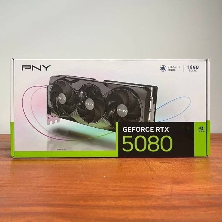 PNY GeForce RTX 5080 16GB GDDR7 Grafische Kaart, HDMI, GDDR6, Nieuw, Ophalen of Verzenden