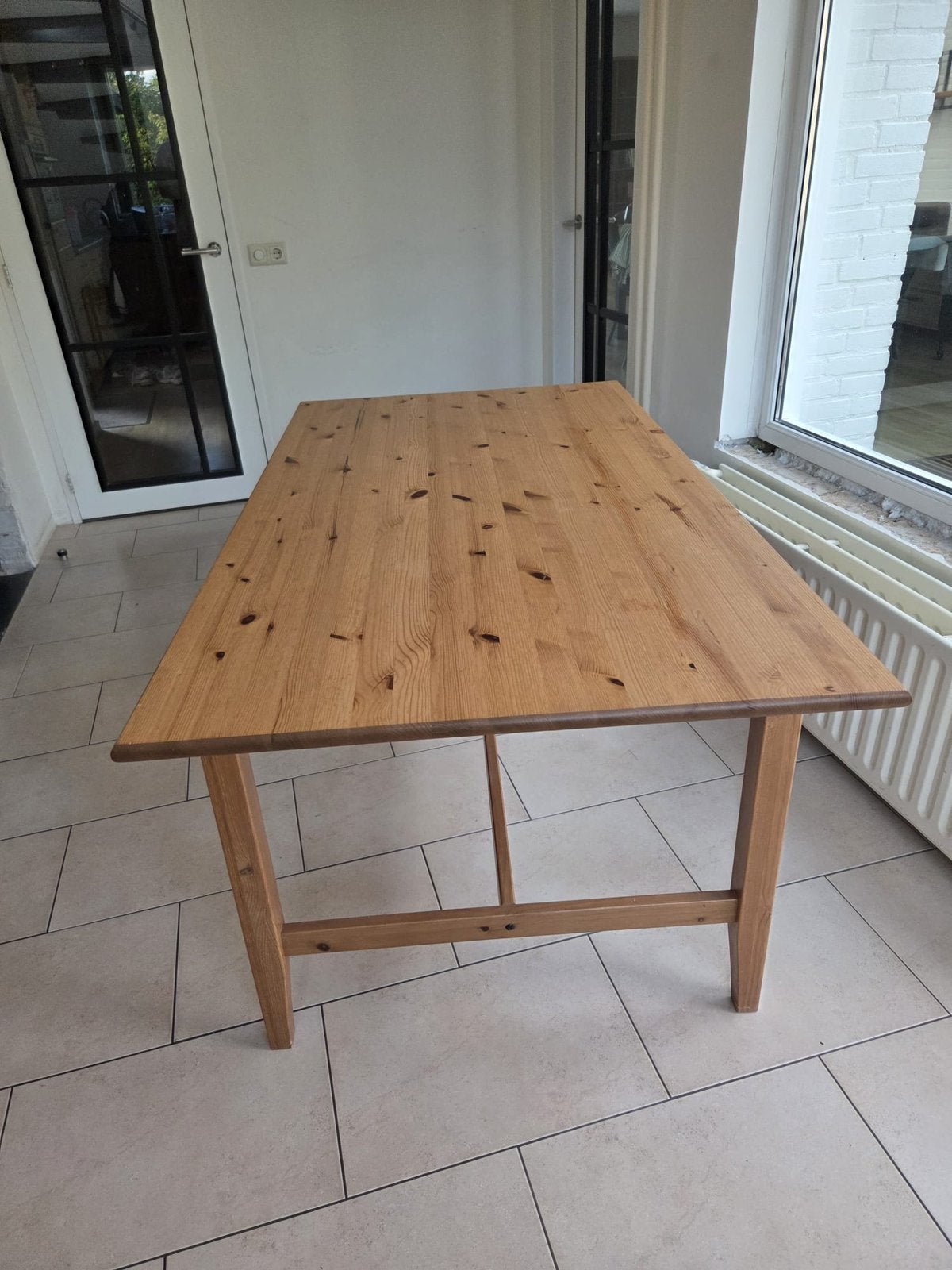 Uitschuifbare eettafel IKEA, Ophalen, Gebruikt, 200 cm of meer, 50 tot 100 cm