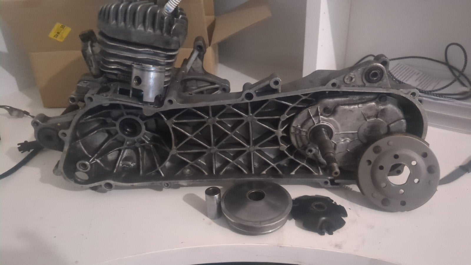 scooter blok speedfight 2 elektrische oliepomp versie, Ophalen, Gebruikt, Peugeot