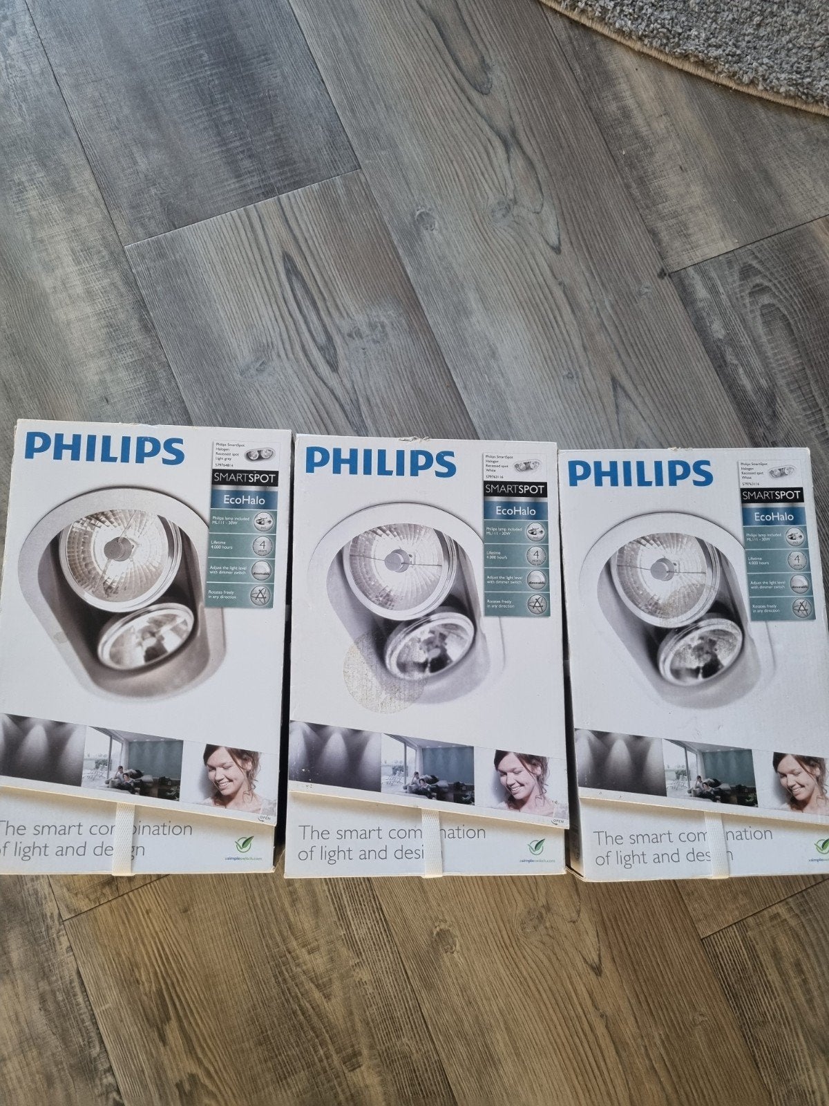 Philips SmartSpot EcoHalo Inbouwspot - Halogeen - Grijs, Halogeen, Nieuw, Ophalen of Verzenden, Philips
