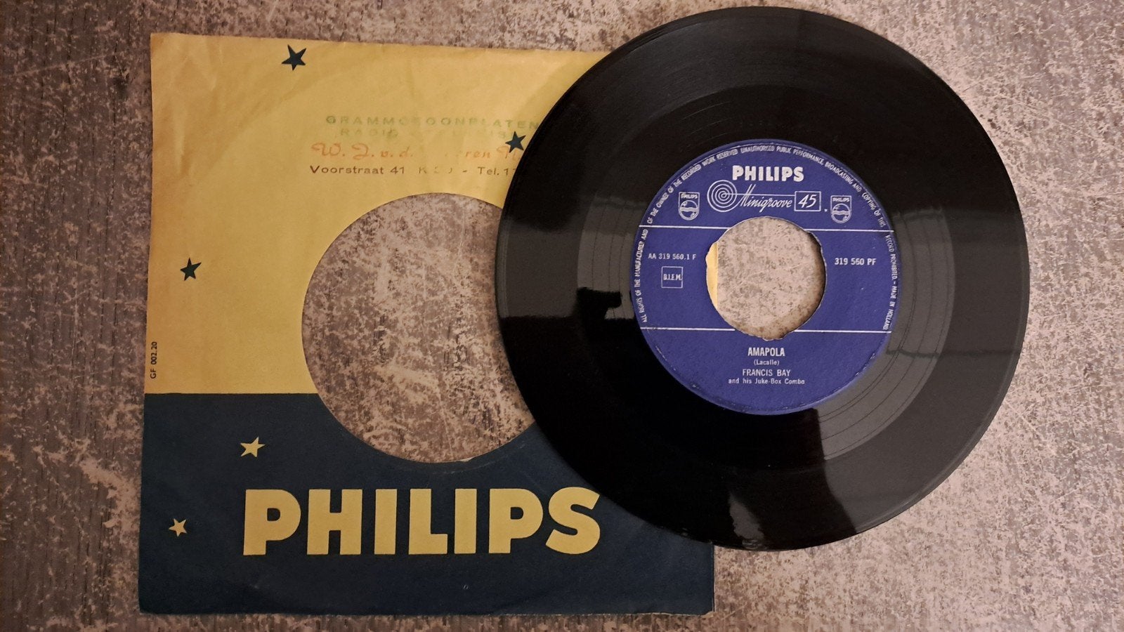 Francis bay and his Juke-box combo  - Amaplo, Ophalen of Verzenden, Gebruikt, 7 inch, Pop