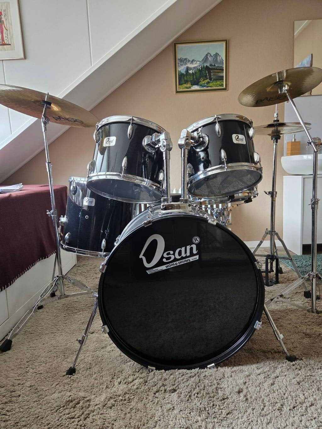 Osan Drumtoestel - Gebruikt, in prima staat, Muziek en Instrumenten, Drumstellen en Slagwerk, Ophalen, Gebruikt, Overige merken