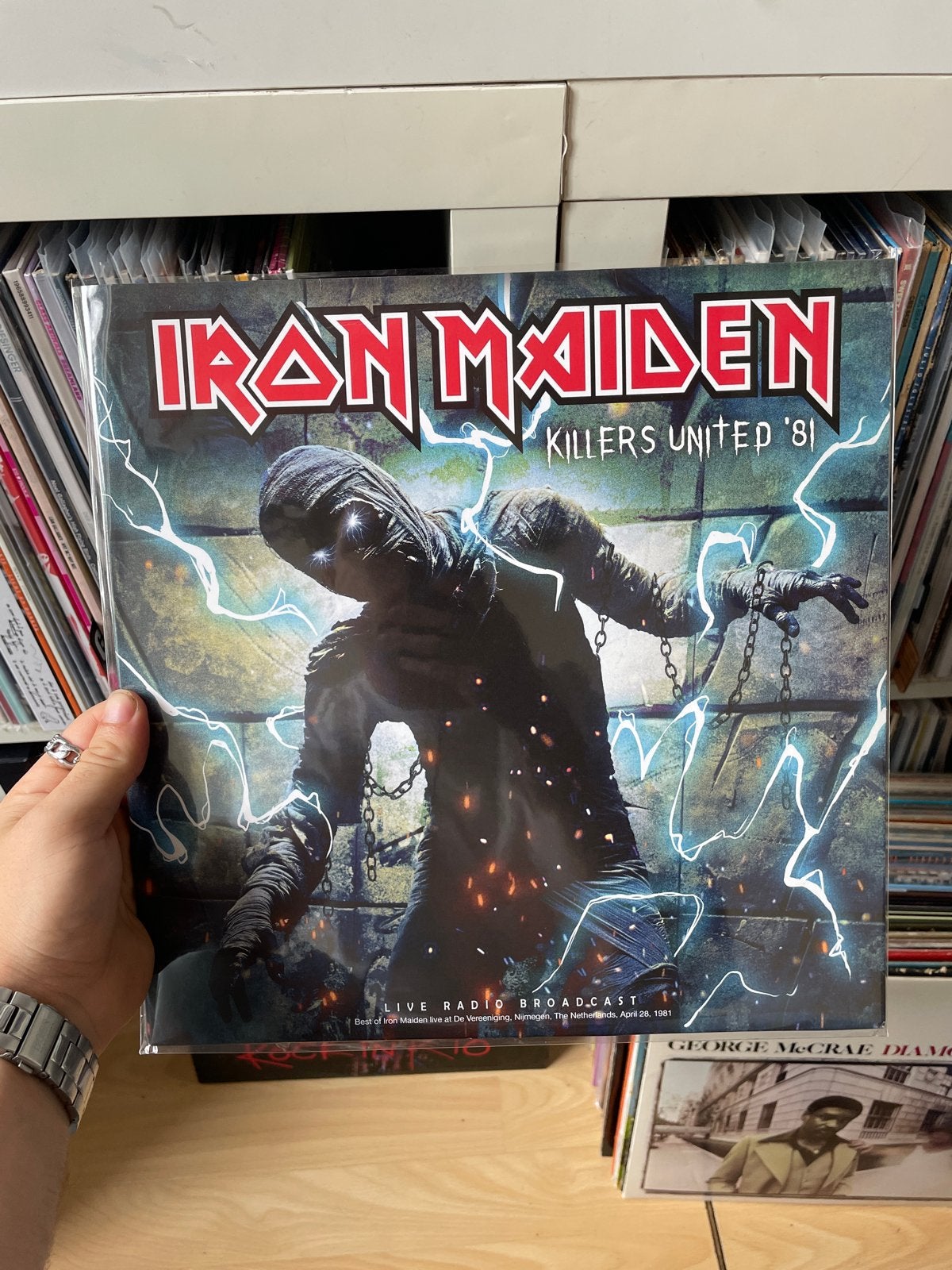 Iron Maiden - Killers United '81 Live Radio Broadcast LP, Import, Heavy metal, Ophalen of Verzenden, Zo goed als nieuw