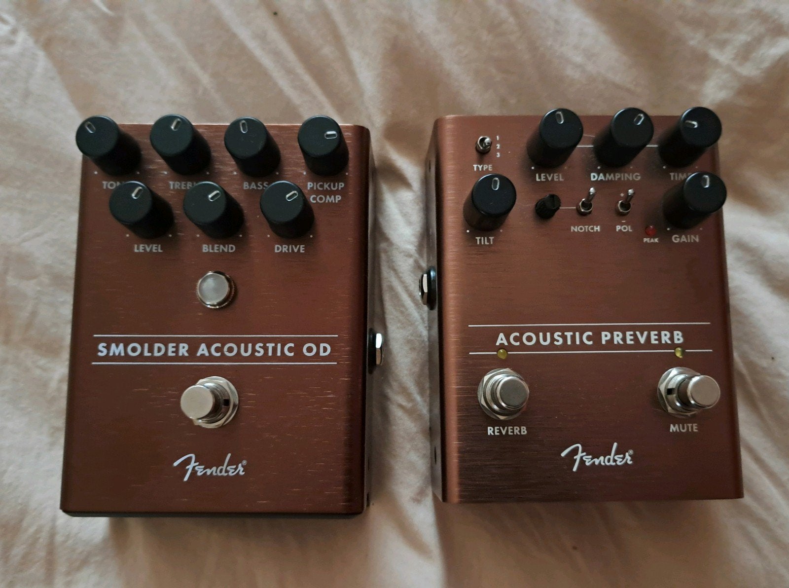 Fender akoestische pedalenset – Smolder + Acoustic Preverb, Ophalen of Verzenden, Multi-effect