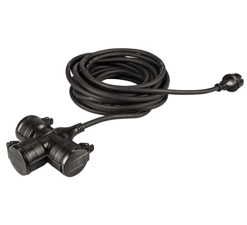 Verlengsnoer 10 meter IP44 met 3 koppelingen Meister, Ophalen, Nieuw