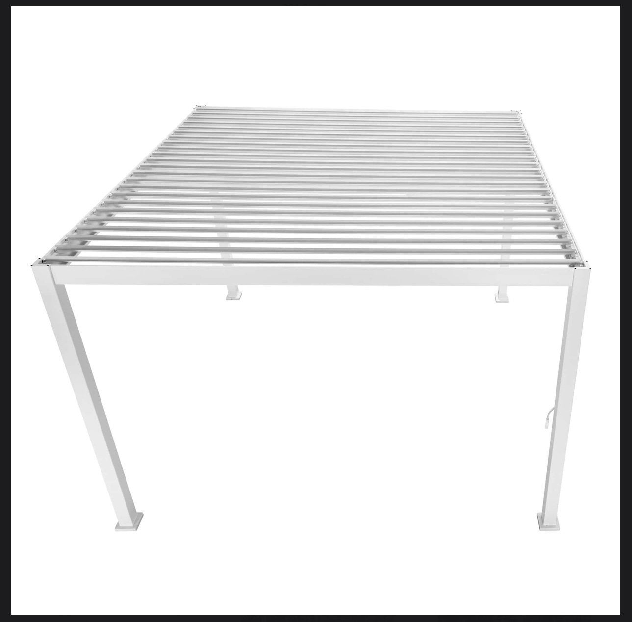 Reflect Deluxe metalen Terrasoverkapping 4x3m - Wit, Tuin en Terras, Ophalen, Zo goed als nieuw, Veranda
