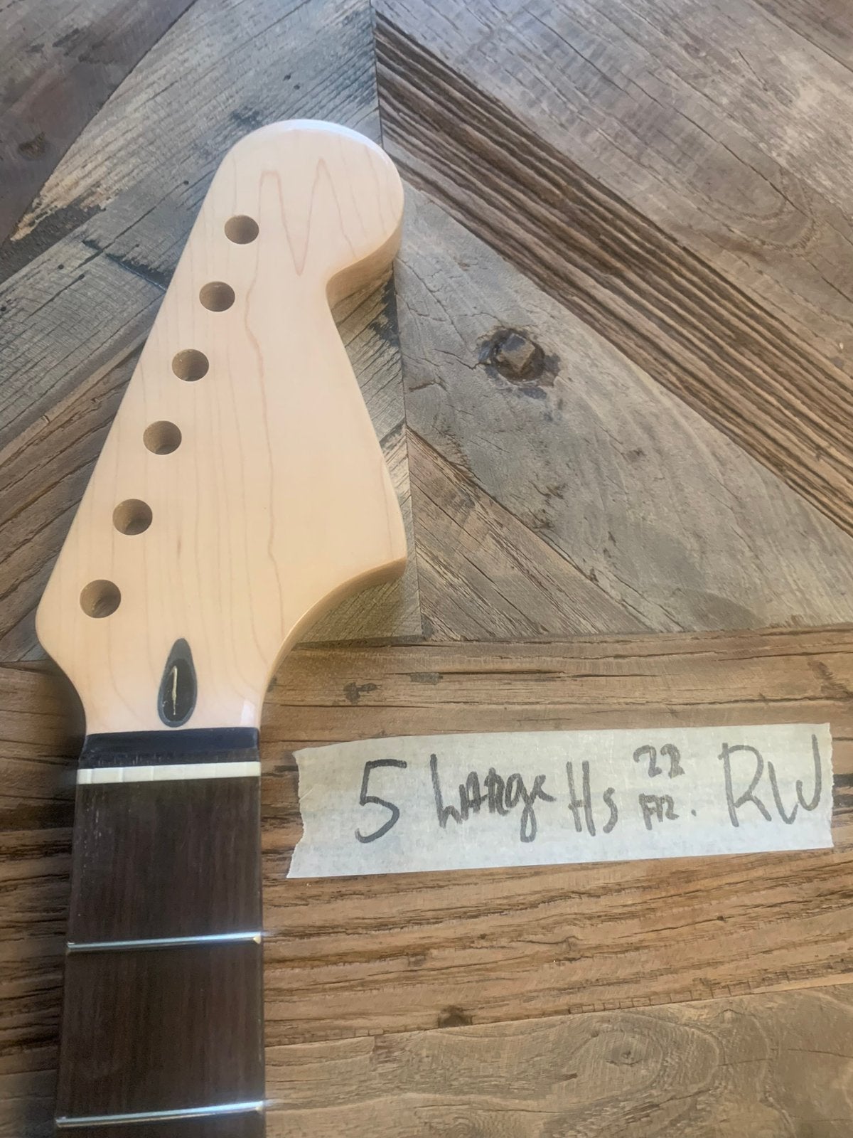 Stratocaster hals CBS style Big Headstock “ 5large RW, Verzenden, Geen, Geen, Jpsg